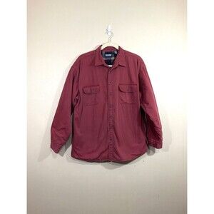 Wolverine Mens Sherpa Lined Shacket Shirt Jacket 2XLT Red Outdoors Gorpcore